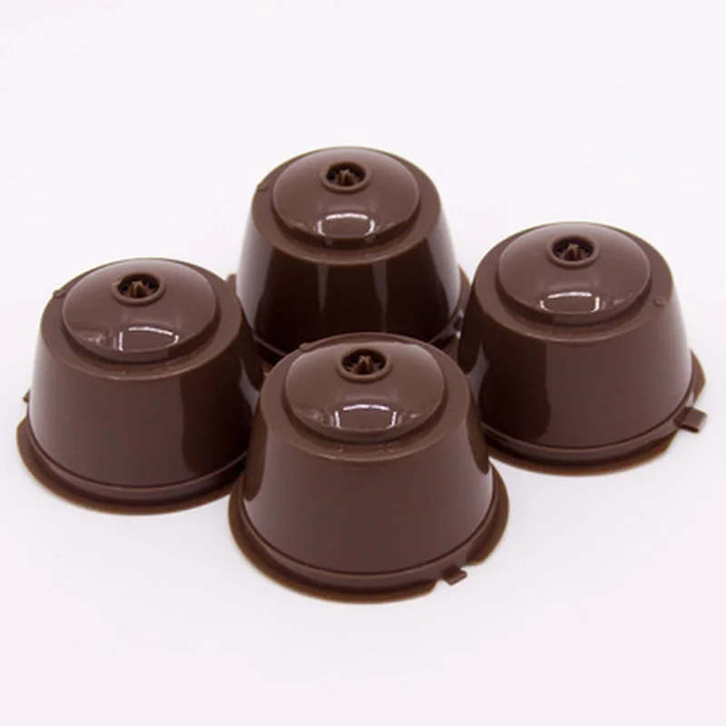 4 шт. многоразовые фильтры для кофейных капсул чашки Nespresso Dolce Gusto с ложкой и щеткой
