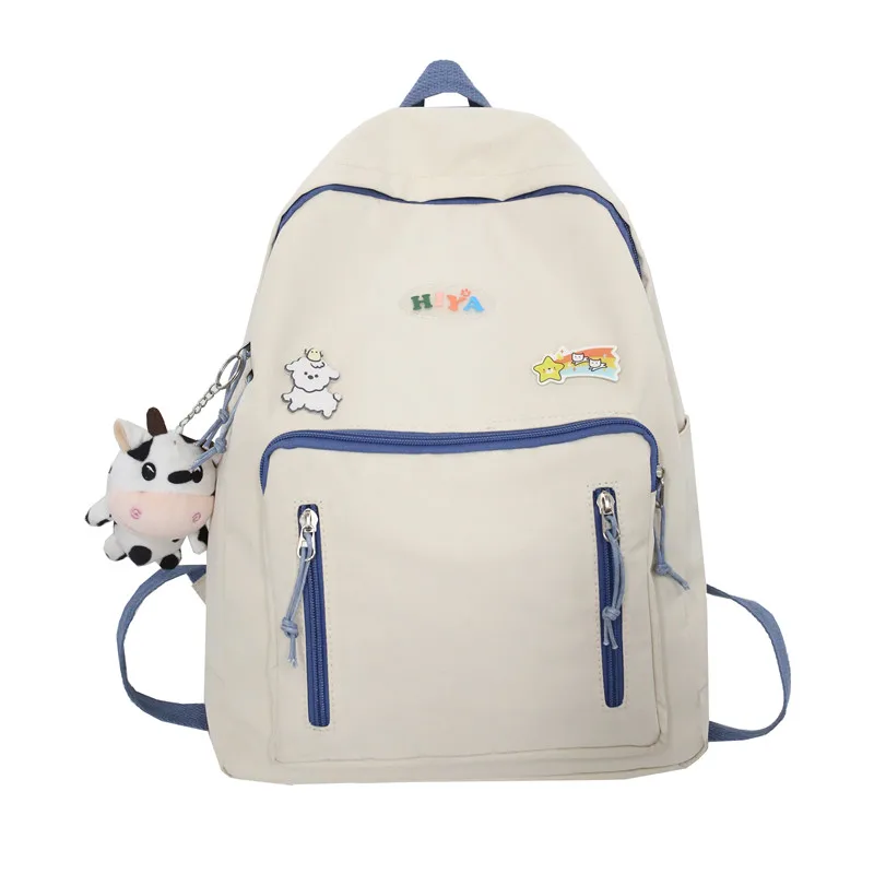 

Estuaqueen Solid Color Girl Cute Student kawaii Backpack College Ladies School Bag Female Fashion Backpack Women Book Bag Cool