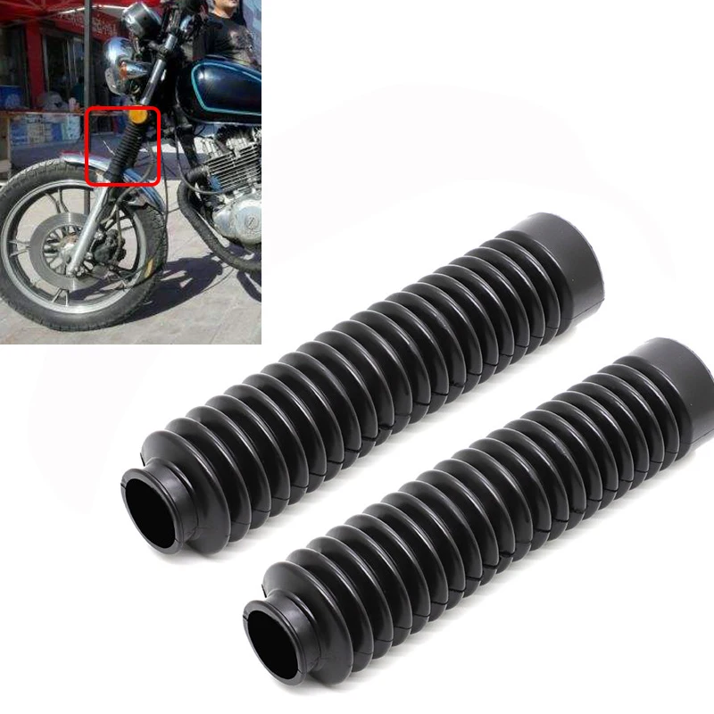 

2X Front Fork Shock Absorber Dust Cover for Suzuki GN250 GN 250 Dust Proof Sleeve Protector Damping Rubber Gaiters Gators Boots