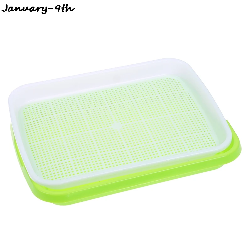 

1 Set Seedling Tray Plastic Double-Layer Seedling Nursery Tray Hydroponics Basket
