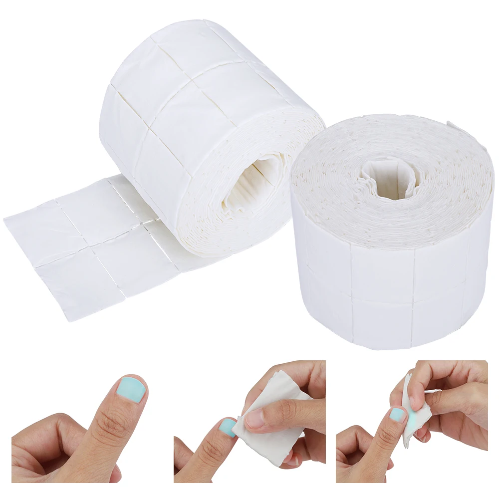 500/300 шт хлопковые салфетки для ногтей гель лак снятия лака без ворса бумажный