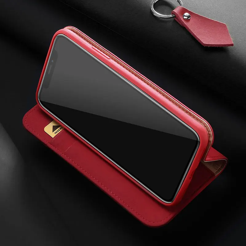 Модный чехол из натуральной кожи для Iphone 12 11 Pro X XS Max XR оригинальный DUX DUCIS