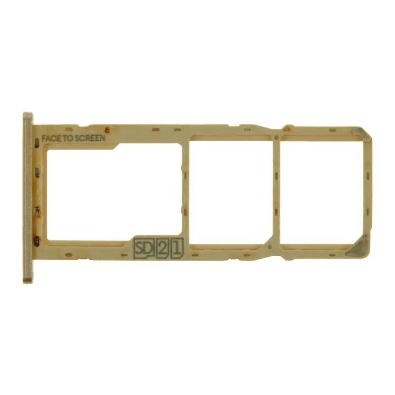 Держатель лотка для карт памяти на 2 SIM-карты и MicroSD черного/золотого цвета Motorola Moto