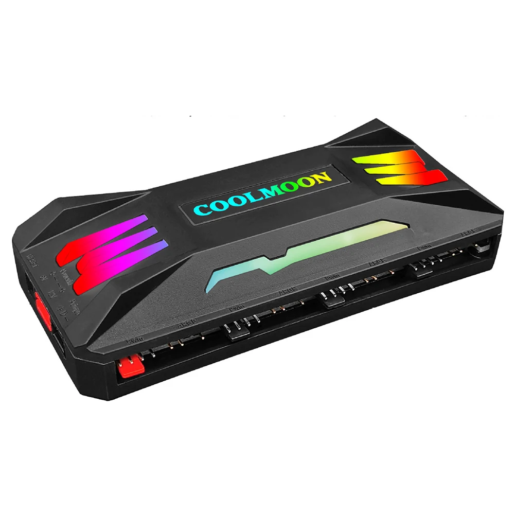 Кулер COOLMOON ARGB 4-контактный кулер для компьютера 5 В 3 контакта с пультом ДУ |