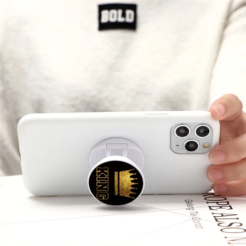 Окрашенная расширяющаяся Складная подставка для телефона с кольцом на палец