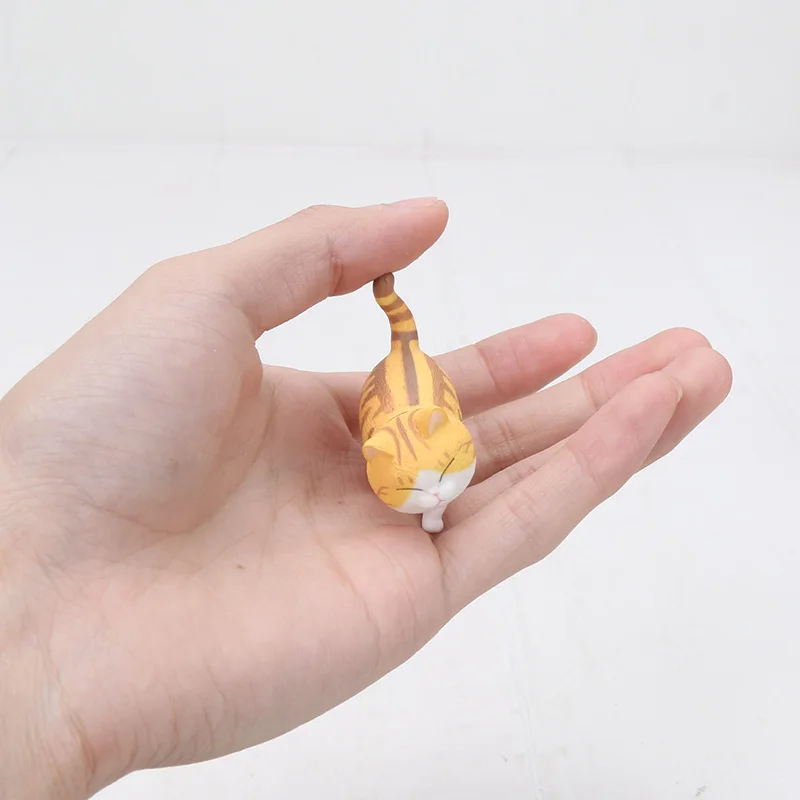 9 шт. кошки игрушка фигурка создания животного Кот маленький колокольчик Неко