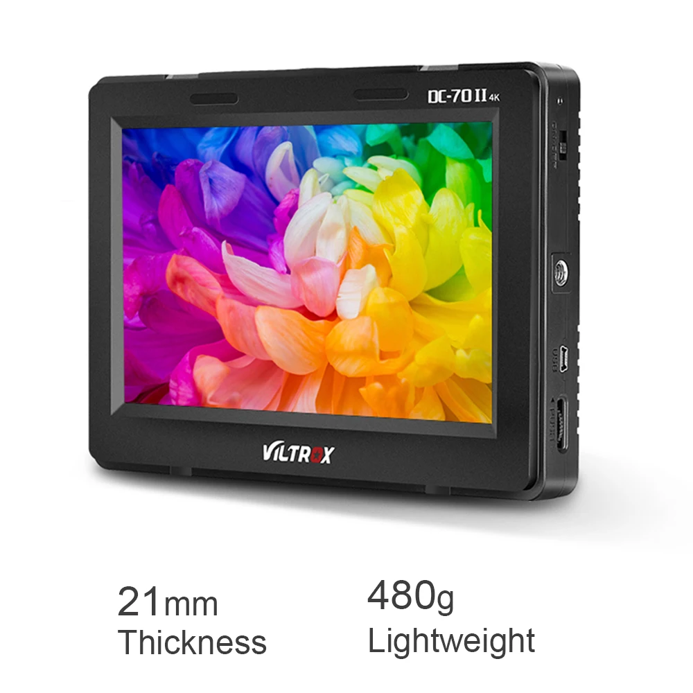 Viltrox DC-70II 7 дюймов DSLR камера полевой монитор 4K HDMI AV вход ips HD 1024x600 ЖК-дисплей видео помощь для sony Nikon Canon