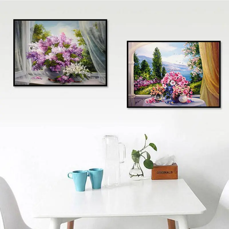 Nordic Posters And Prints Romantic Oil Painting Flowers Canvas Art Wall Paintings Home Decorative Pictures | Дом и сад