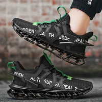 men shoes knit blade sneakers breathable casual mesh trainers outdoor sport gym workout summer autumn size 39 45 black beige