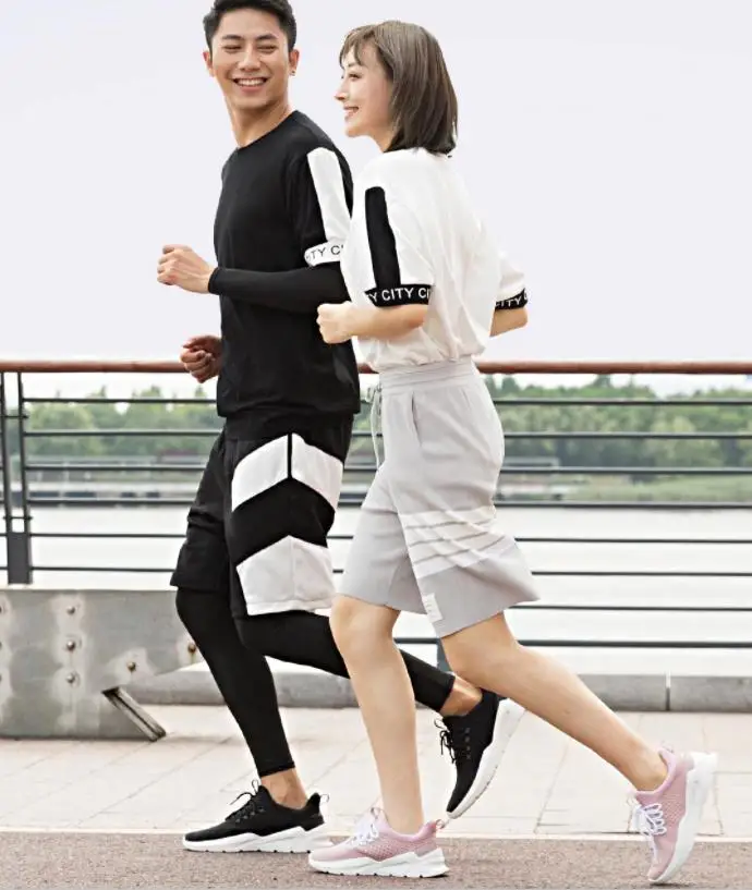 Кроссовки Youpin мужские и женские удобные дышащие Нескользящие для фитнеса бега