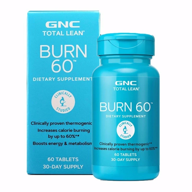 60 мощных термогенных формул Burn повышает сжигание калорий до 60% усиливает энергию