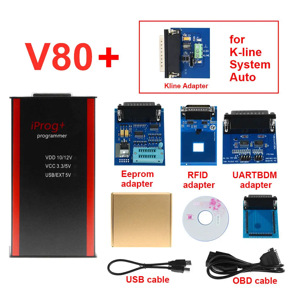 Iprog kline adapter Лучшее качество V80 IPROG Porgrammer IR MB адаптеры IPROG CAN-BUS адаптер IPROG Kline адаптер с бесплатной доставкой - Цвет: Iprog kline adapter