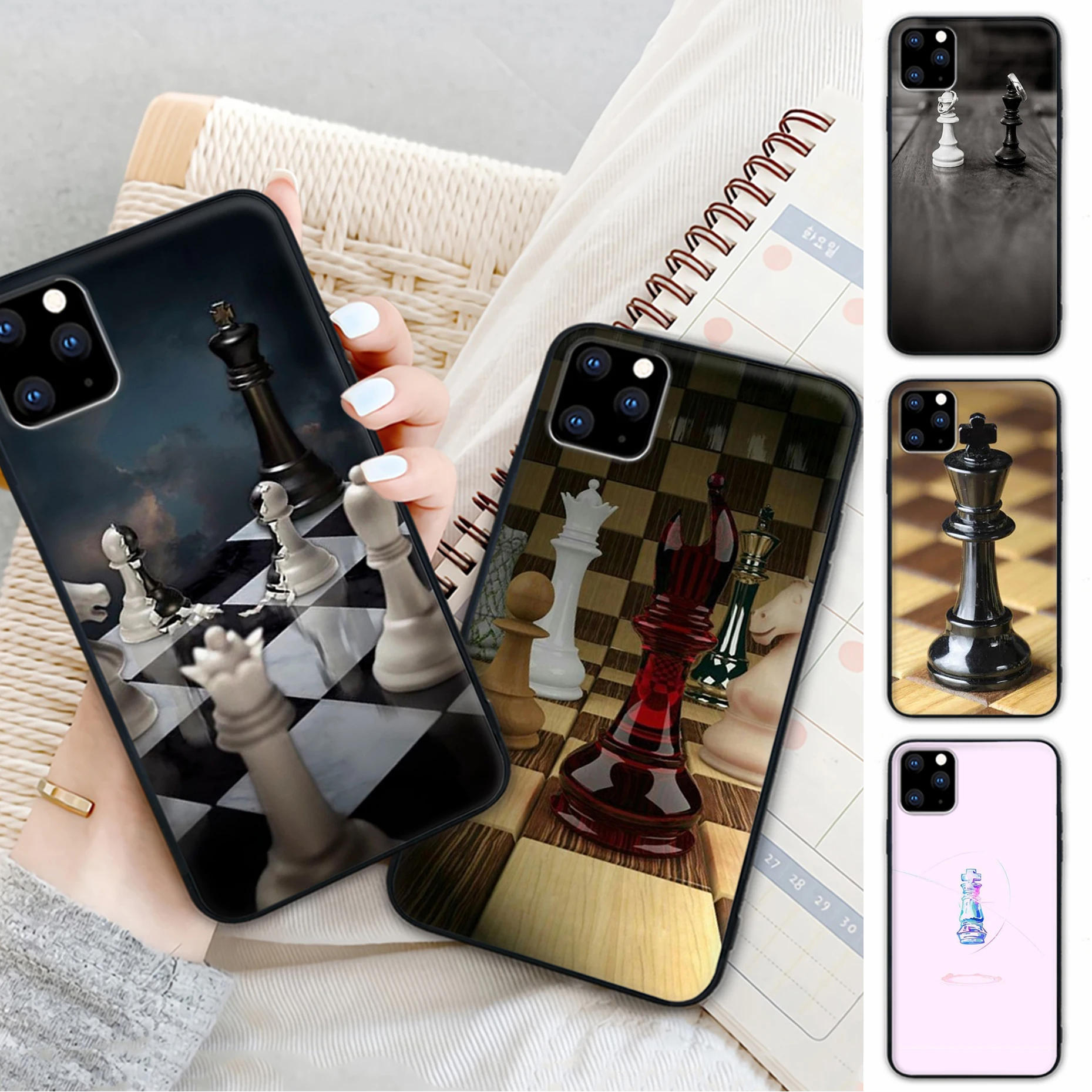 

High Quality CHESS CHECK MATE Cellphone Cover For Huawei Nova 5 T Y5 Y7 Y9 S Prime Mate 20 X 10 20 30 Lite Pro 9 Case