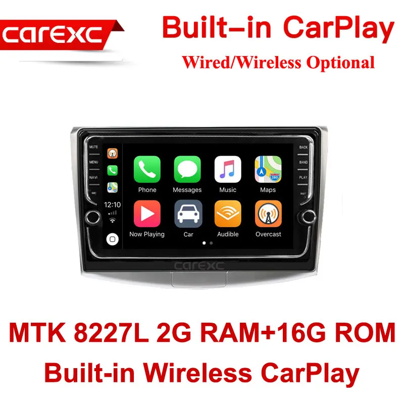 MTK 16G ROM Wireless CarExc Автомагнитола Android 9,0 автомобильный Muiltmedia плеер для VW/Volkswagen/Magotan/CC/Passat B6 B7 головное устройство встроенный CarPlay с gps-навигацией без DVD - Цвет: MTK 16G ROM Wireless