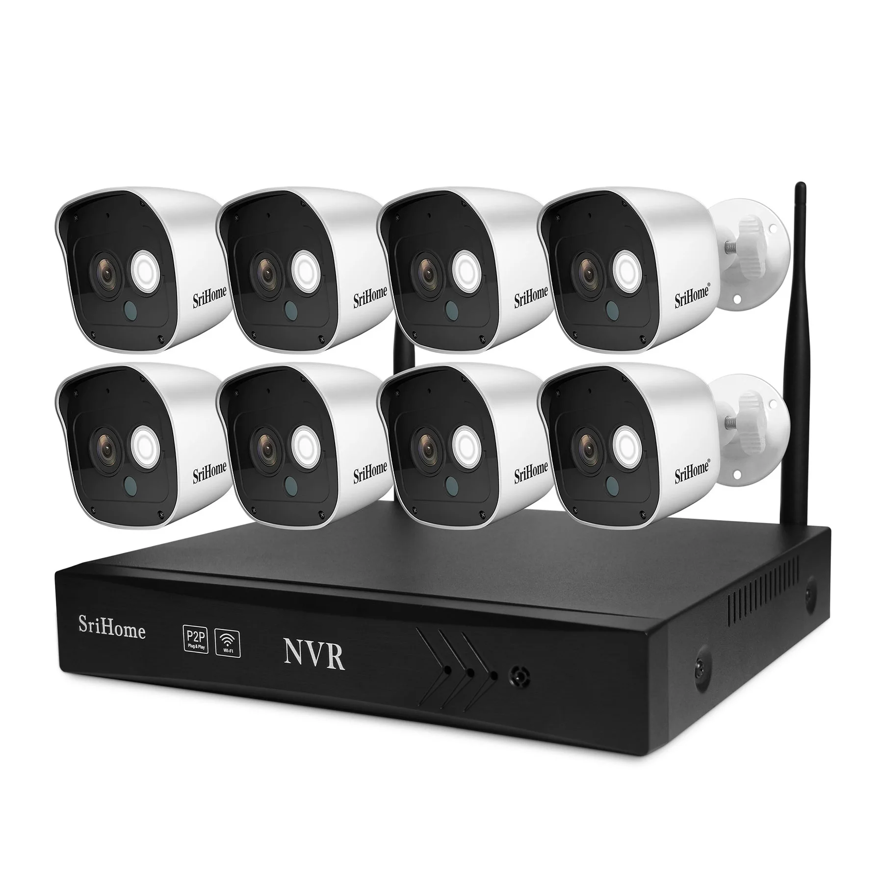 Сетевой мини-видеорегистратор Srihome NVS003 16 каналов 4K UHD POE NVR H.265 система