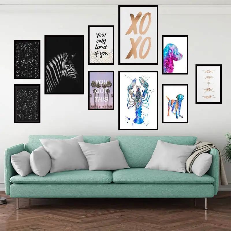 

Xo Xo Love Girly Woman Funny Quote Large Canvas Stylish Modern Art Poster for Living Room Home Decor