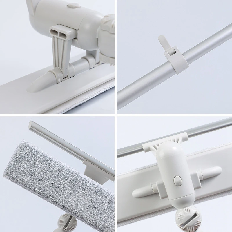 Window Cleaner Glass Cleaning Brush Tool with 180 Squeegee Head Extension Pole for Indoor and Outdoor Windows | Дом и сад