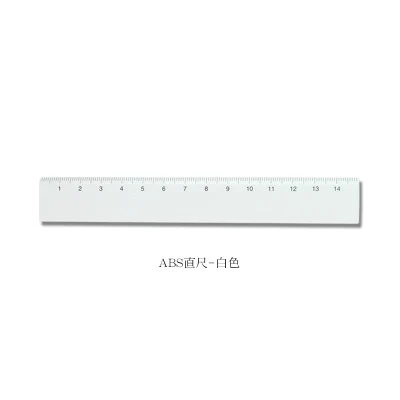 ABS 15cm white 1 шт. MUJI 15 см ПРОСТАЯ ПРОЗРАЧНАЯ линейка пластиковая акриловая линейка, обучение писчая, для рисования канцелярские принадлежности для студентов - Цвет: ABS 15cm white