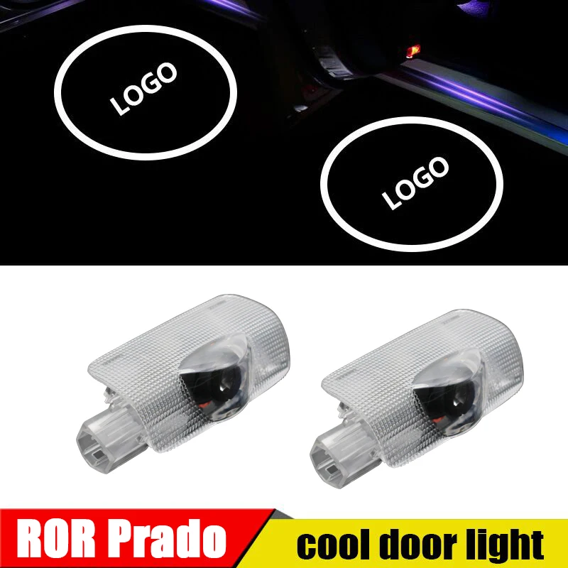 2 шт. led дверь логотип светильник для Toyota Prado 2010 2019 лазерный проектор Ghost Shadow