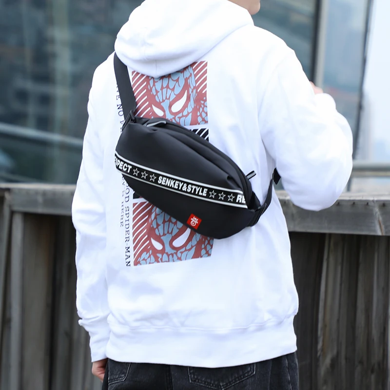 Мужские поясные сумки SenkeyStyle многофункциональные нагрудные сумочки из ткани