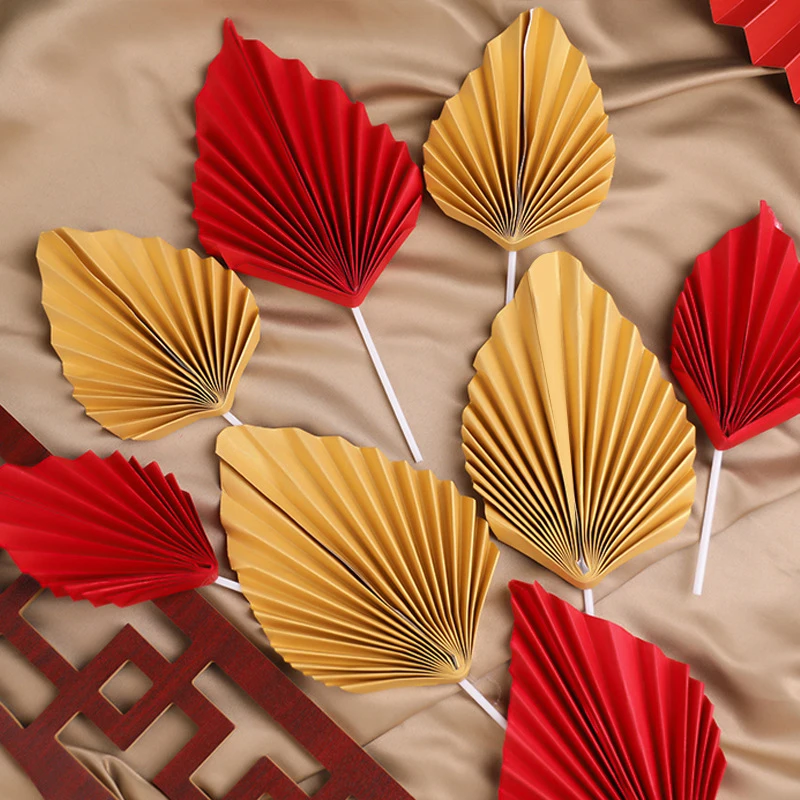 2 шт./компл. искусственная ладонь украшение на день рождения пальмовое копье