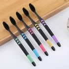 10 шт. бамбуковый Зубная щётка Мягкая зубная щетка уголь взрослых Зубная щётка es бамбуковый уголь зубная щетка из волокна Зубная щётка Новый