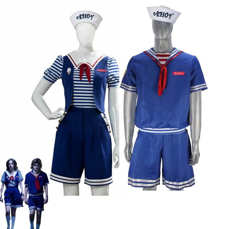 Фильм странные вещи 3 совки Ahoy Робин Стив Харрингтон Косплей Костюм Рабочая форма