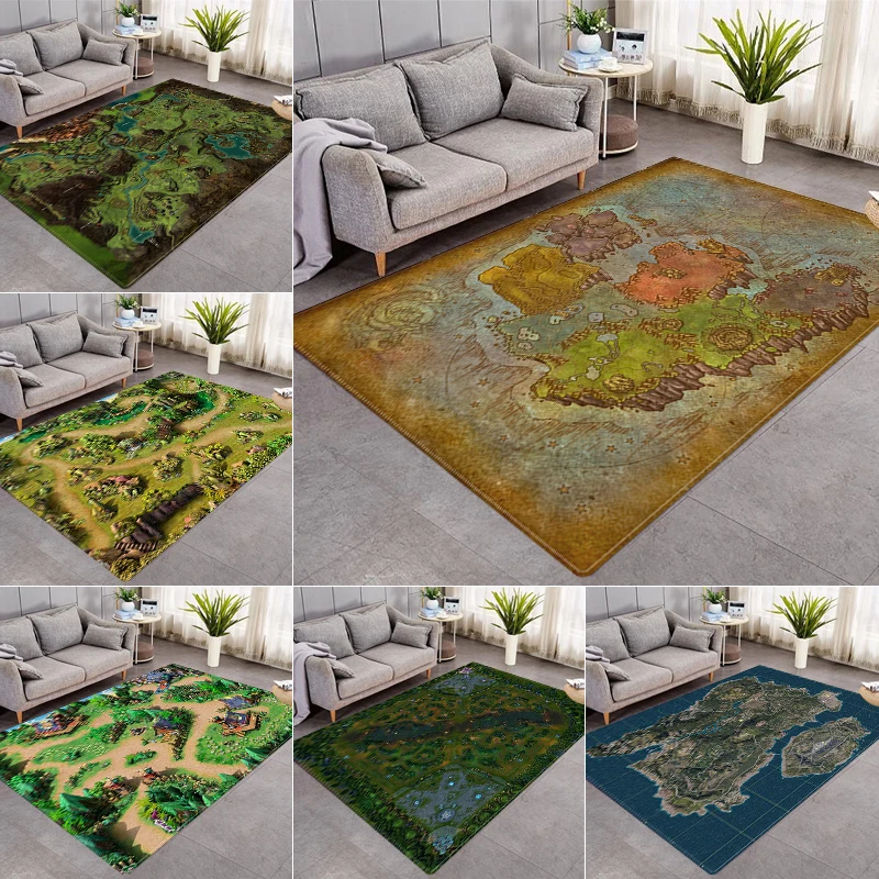 

Нескользящие коврики с 3D рисунком, для гостиной, кабинета, игровой коврик, моющиеся коврики 40x60 см-160x200 см, украшение для спальни, зеленые ков...