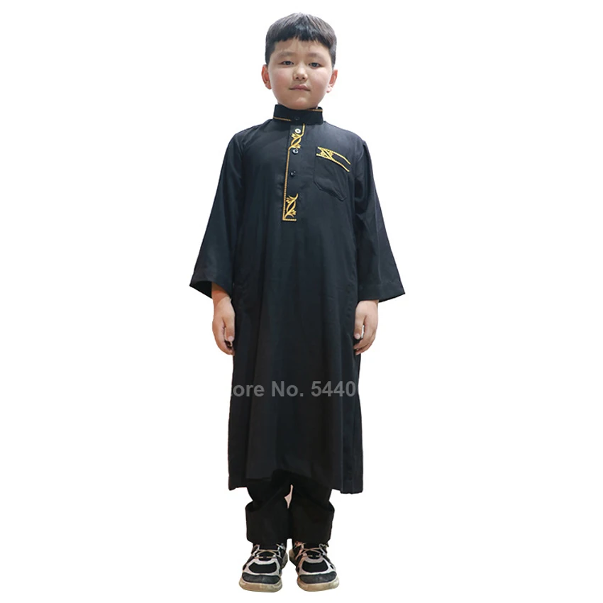 

12pieces A Lot Wholesale Boys Traditional Muslim Thobe Turkish Kaftan Saudi Arabic Dubai Islamic Clothing Long Prayer Gown
