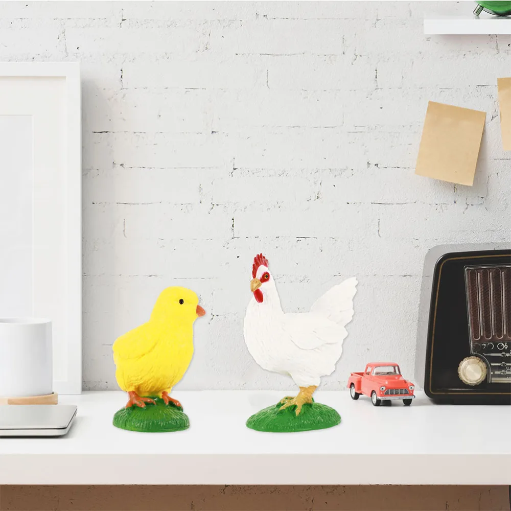 

2 Sets Rooster and Goose Growth Cycle Models Kids Educational Cognition Toys