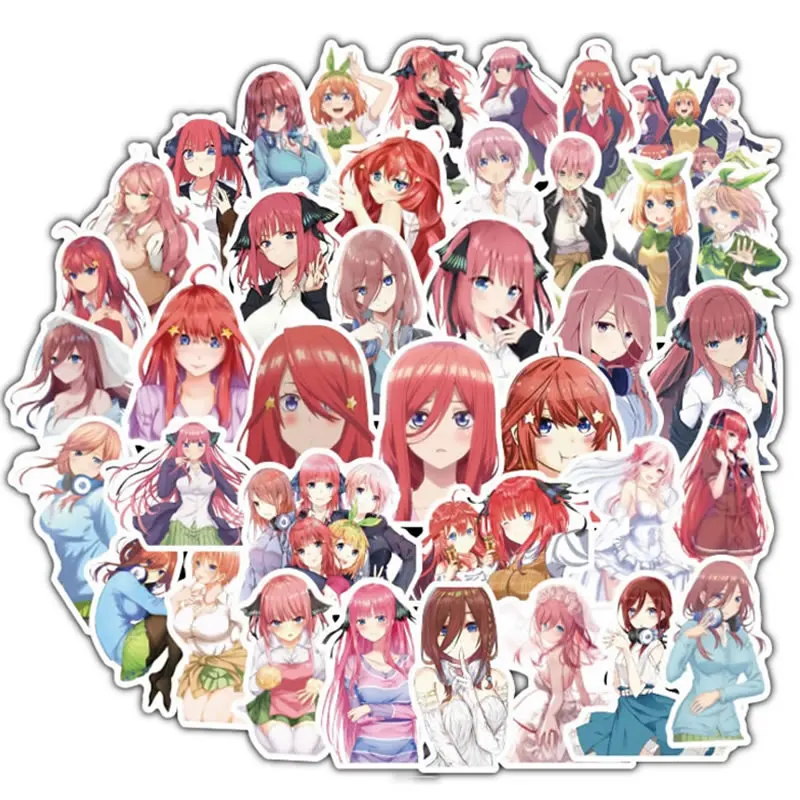 50 шт./упак. для кавайной девушки Водонепроницаемый Стикеры s чемодан скейтборда