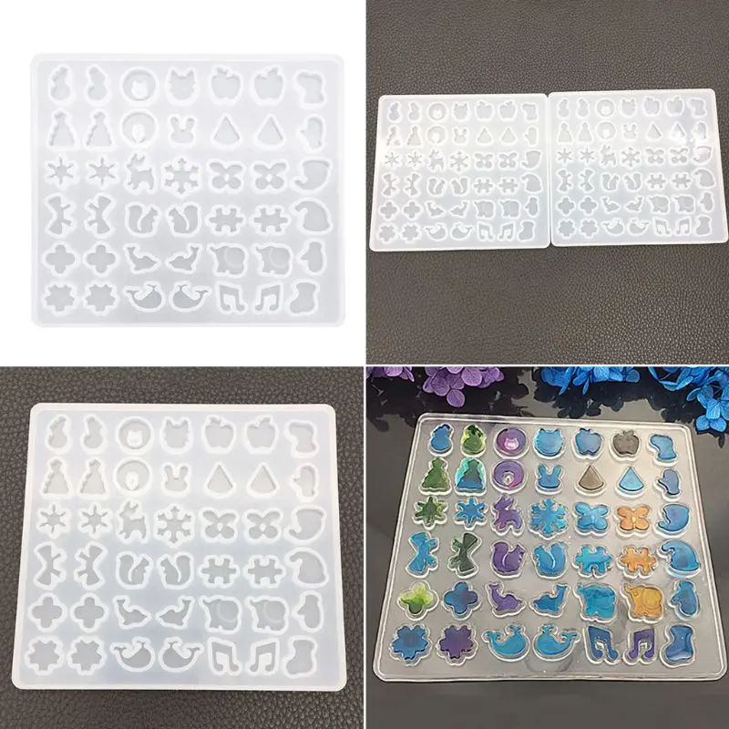 

DIY Silicone Ear Stud Earring Mold Jewelry Pendant Epoxy Resin Casting Mould Making Tool Craft Decorative