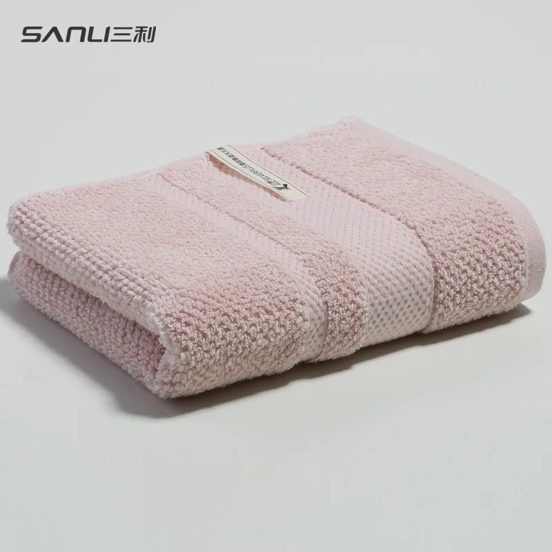 

[New] Sanli Towel Antibacterial Hair Towel 100G Cotton Towel Plain Face Towel Antibacterial Cleansing Face Towel