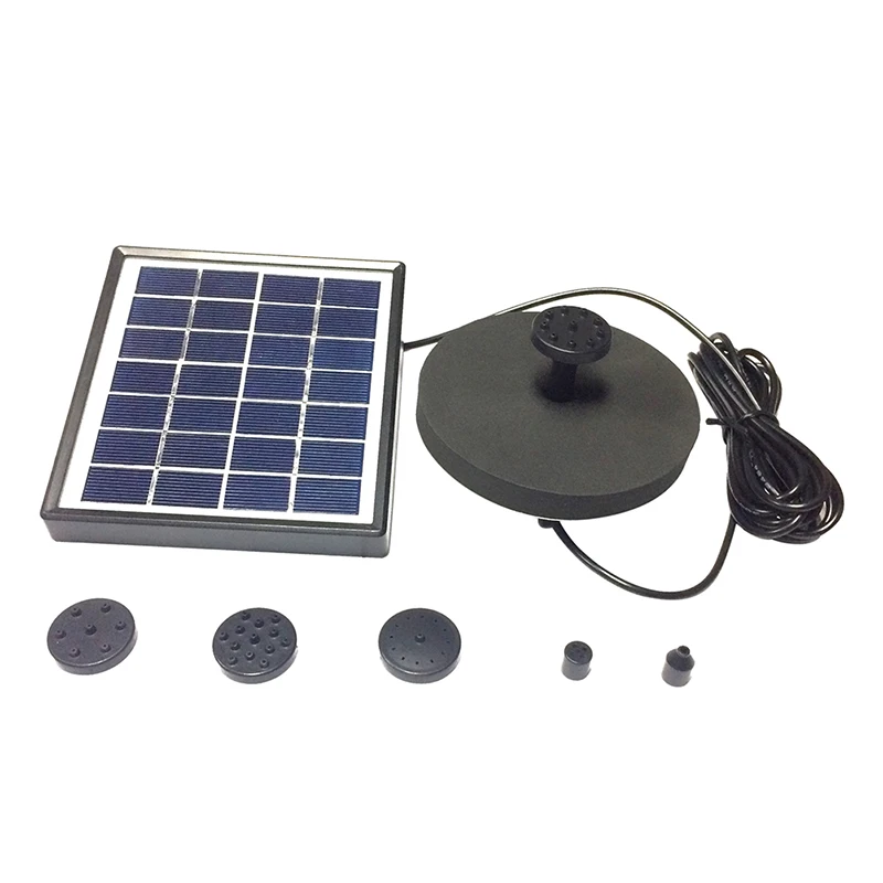 

New Solar Fountain Garden Water Pump For Landscape Pool Maximum Flow 220L/h