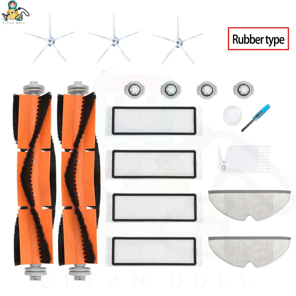 Тряпка для уборки колеса HEPA фильтр щетка для Xiaomi Roborock S50 S6 S60 S65 S55 S5 MAX 1S Xiaowa E25 вакуумные запасные части Аксессуары