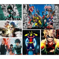 diamond painting 5d diy my hero academia character anime picture cross stitch squareround full drill embroidery mosaic deco
