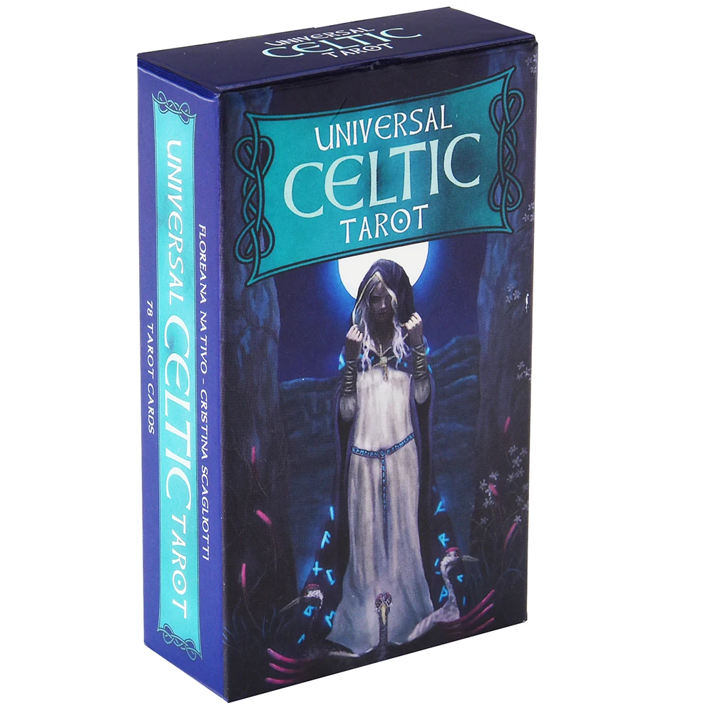 

Universal Celtic Tarot 78 Cards Deck Floreana Nativo Game with e Guidebook Board Divination Reading Love Moon Near me Beginners