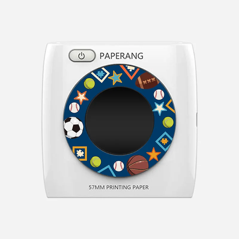 football PAPERANG P2 карманный портативный мини-принтер с Bluetooth телефон фото 300id HD термопринтер этикеток для IOS Android Windows 1000 MAh - Цвет: football