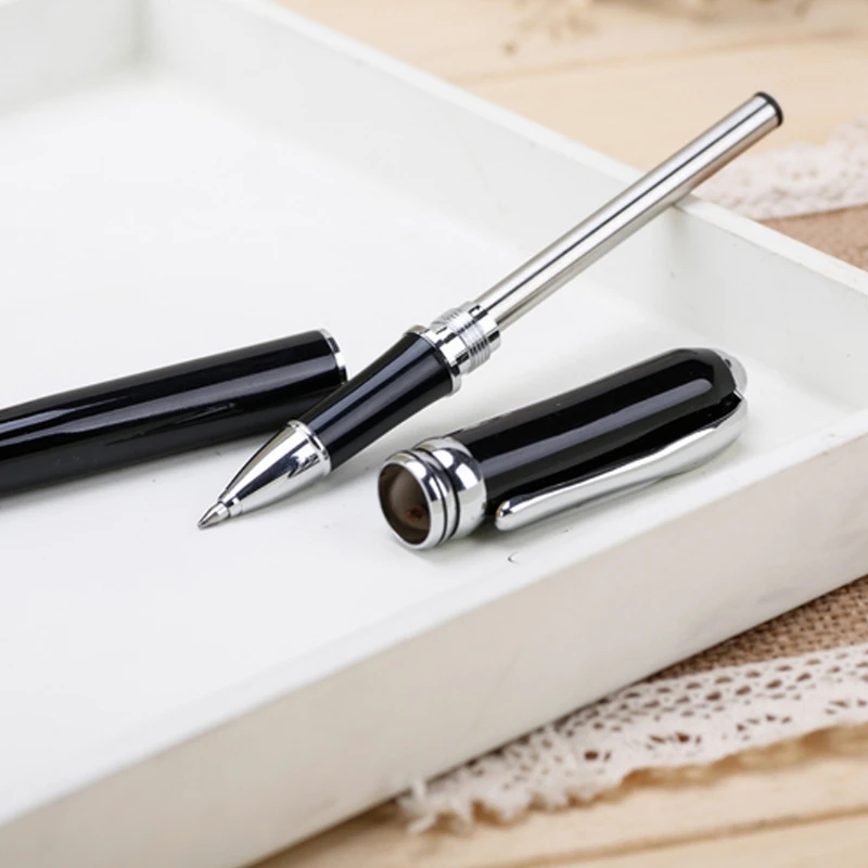 Jinhao Шариковая ручка с роликовым шариком Заправляемый картридж синие Черные