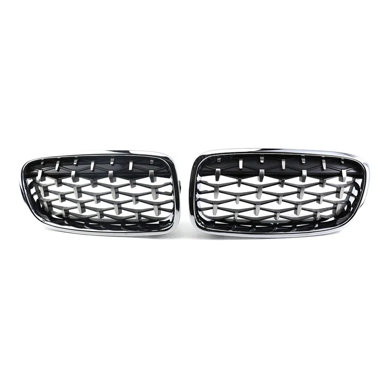 Grill Front Kidney Double Line Grille for BMW 3 series F30 F31 F35 2011-19 Diamond Grill Car Accessories images - 6