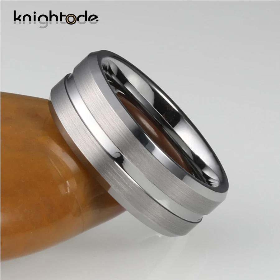 8 мм мужские обручальные кольца из карбида вольфрама для женщин модное