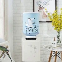 hot printed cartoon animal cloth art drinking fountains barrels water dispenser dust cover household merchandises protector
