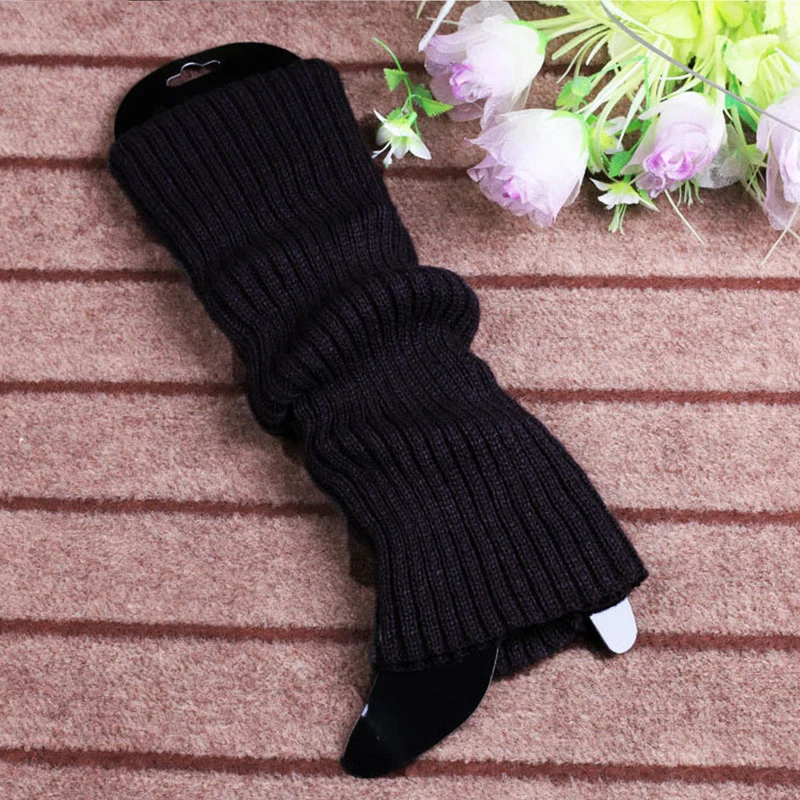 Punk Solid Black Cool Knit Long Socks Women Outdoor Knee High Elastic Leg Warmers Gothic Hip-hop Rock Sock 2022 Lady Warm Slim