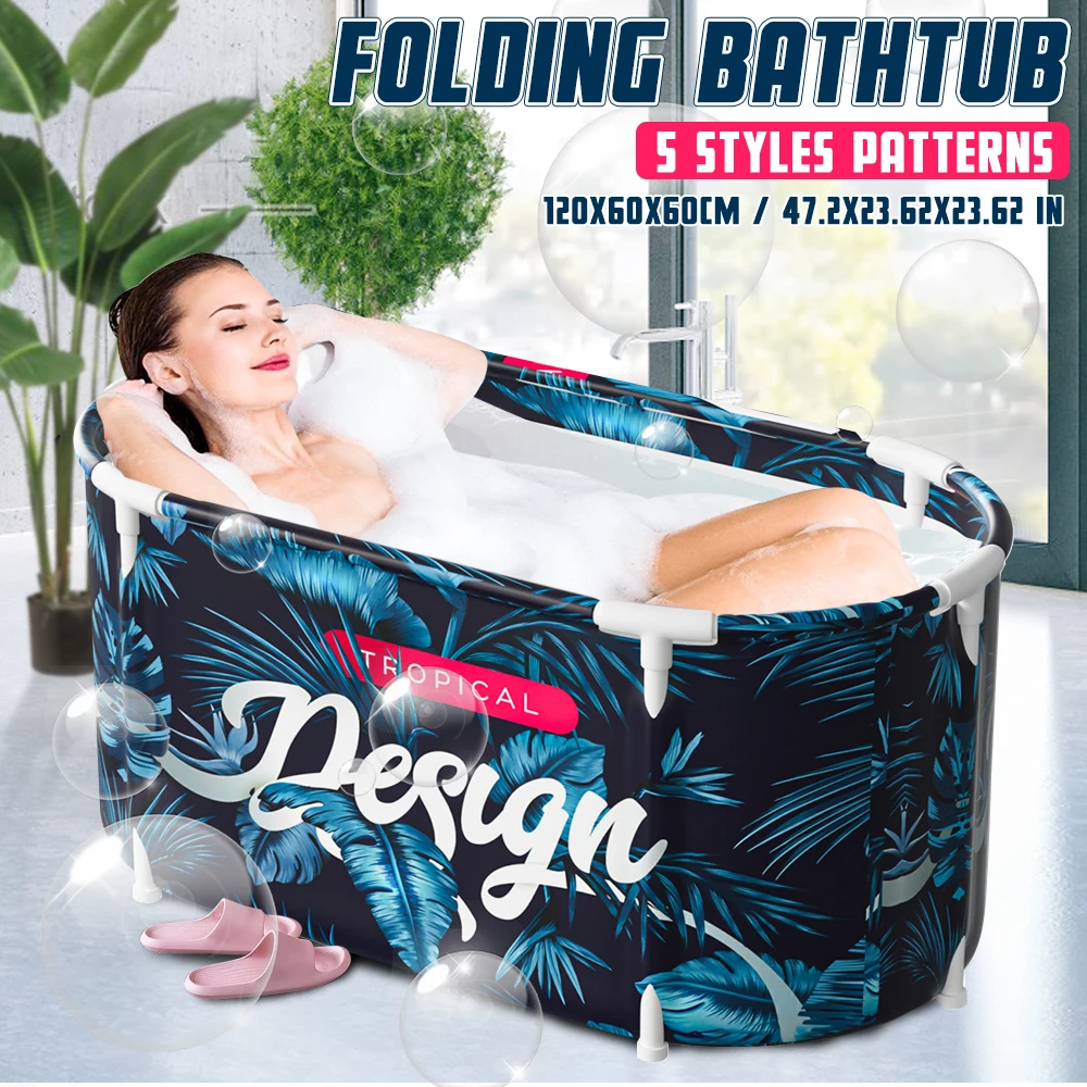 

Large Bathtub Adult SPA BathTub Barrel Sweat Steaming Plastic Thicken Portable Bathtub Home Sauna Insulation Folding Bath Bucket