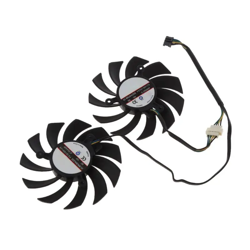 FD7010H12S 75 мм 4pin Кулер Вентилятор Видеокарта вентиляторы для MSI 6930 7850 GTX 550 750 770 Ti 7870