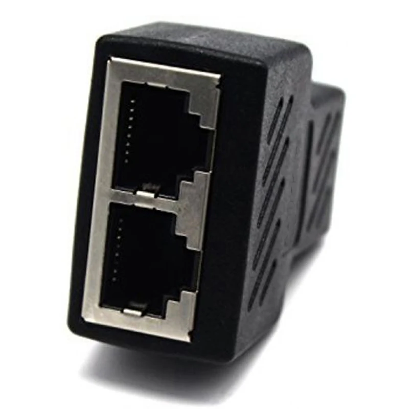 Разветвитель RJ45 1 шт. адаптер Ethernet с на 2 портами мама CAT5/CAT сетевой разветвитель LAN