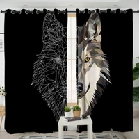 3d window curtains cortinas de dormitorio gray wolf print room home decor rideau de fenetre drapes cotinas rideau salon