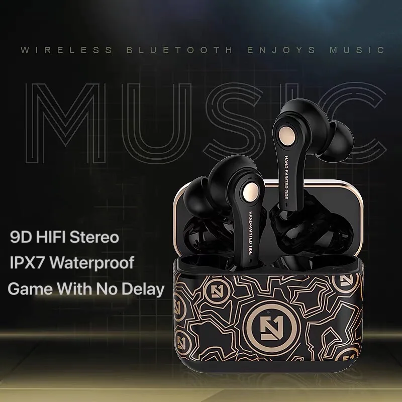 

TWS Pro Wireless Bluetooth 5.0 Headphones 9D Hifi Stereo Sports IPX7 Waterproof Auriculares Earbuds With Microphone