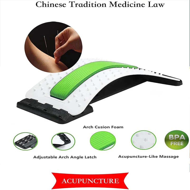 Back Massager Stretcher Equipment Massage Tools Magic Stretch Fitness Lumbar Support Relax Spine Pain Relief |