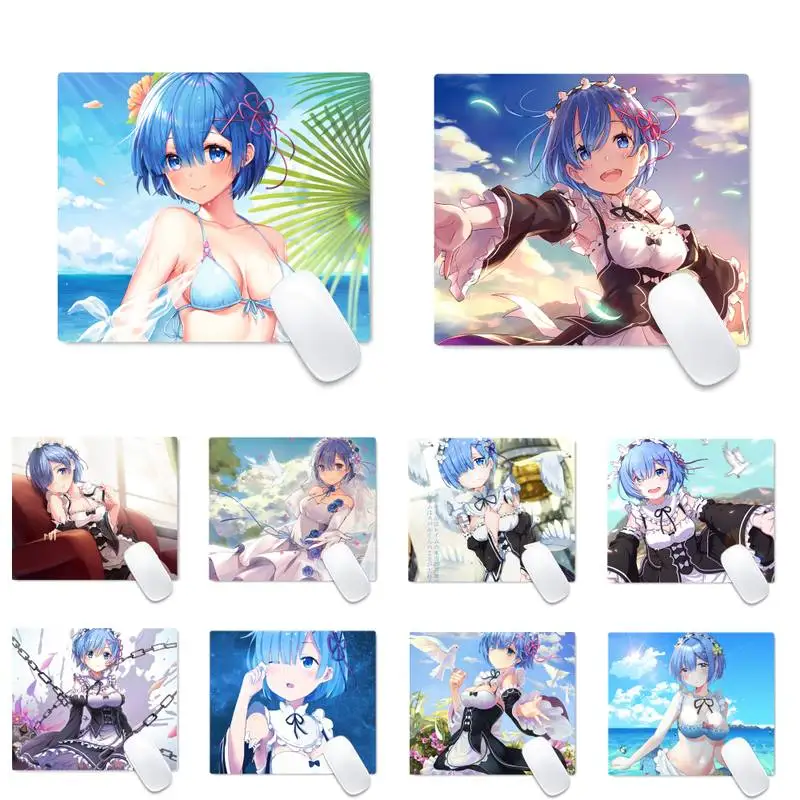 

Rem Life in another world Beautiful Anime Mouse Mat Desk Table Protect Game Office Work Mouse Mat pad Non-slip Laptop Cushion